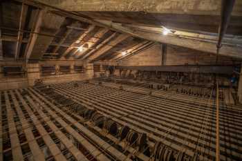 Wilshire Ebell Theatre, Los Angeles: Headblocks at Stage Right, as seen from Stage Center