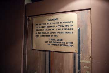 Wilshire Ebell Theatre, Los Angeles: Historic Sign on Door