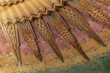 The Wiltern, Koreatown, Los Angeles: Greater Metropolitan Area: Ceiling Closeup