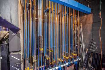 The Wiltern, Koreatown, Los Angeles: Greater Metropolitan Area: Upstage Counterweight Lock Rail