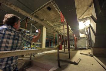 The Wiltern, Koreatown, Los Angeles: Greater Metropolitan Area: Basement Under Auditorium (Plenum)