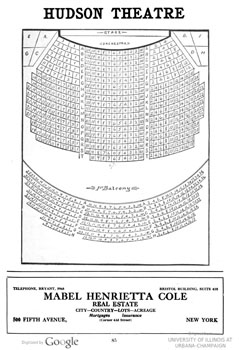 Hudson Theater Seating Chart